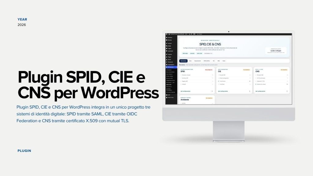 SPID, CIE & CNS: immagine del progetto di Davide Baraldi