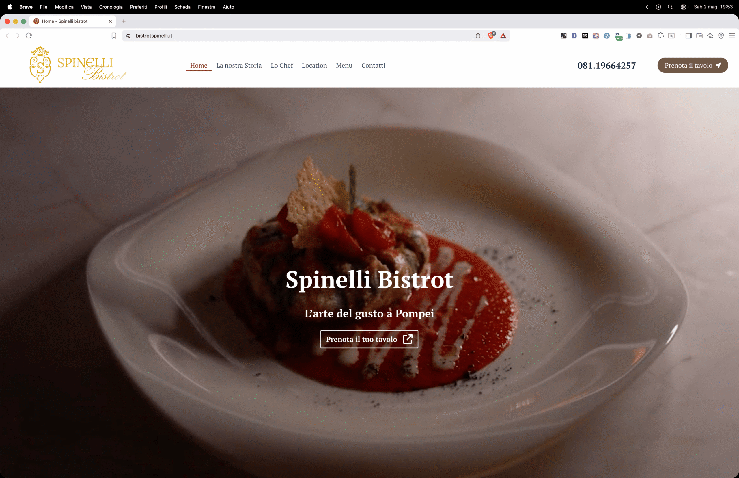 Realizzazione Sito Web Bistrot Spinelli realizzazione sito web bistrot spinelli